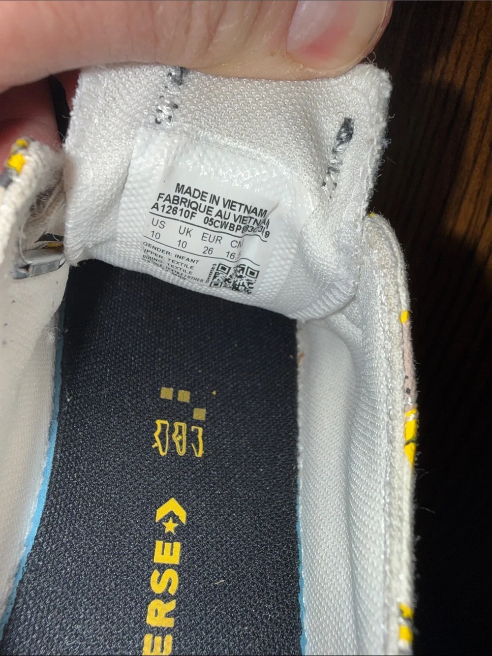 Converse Kids White Sneakers with Yellow Construction Truck Print